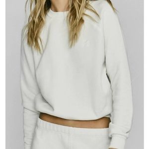 Eterne soft sweatshirt Small off white